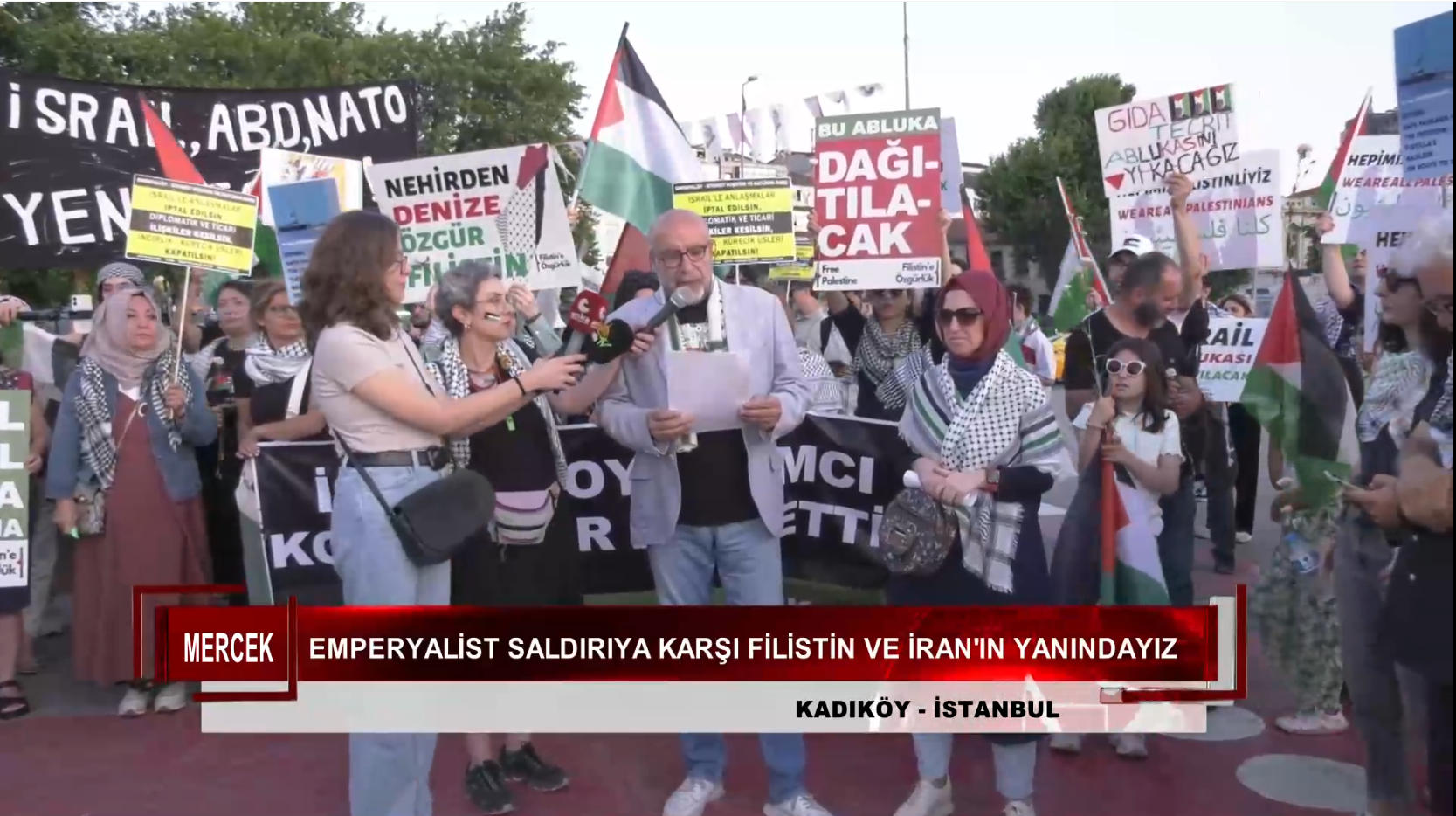 EMPERYALİST SALDIRIYA KARŞI FİLİSTİN VE İRAN'IN YANINDAYIZ EYLEMİ (15.06.2025)