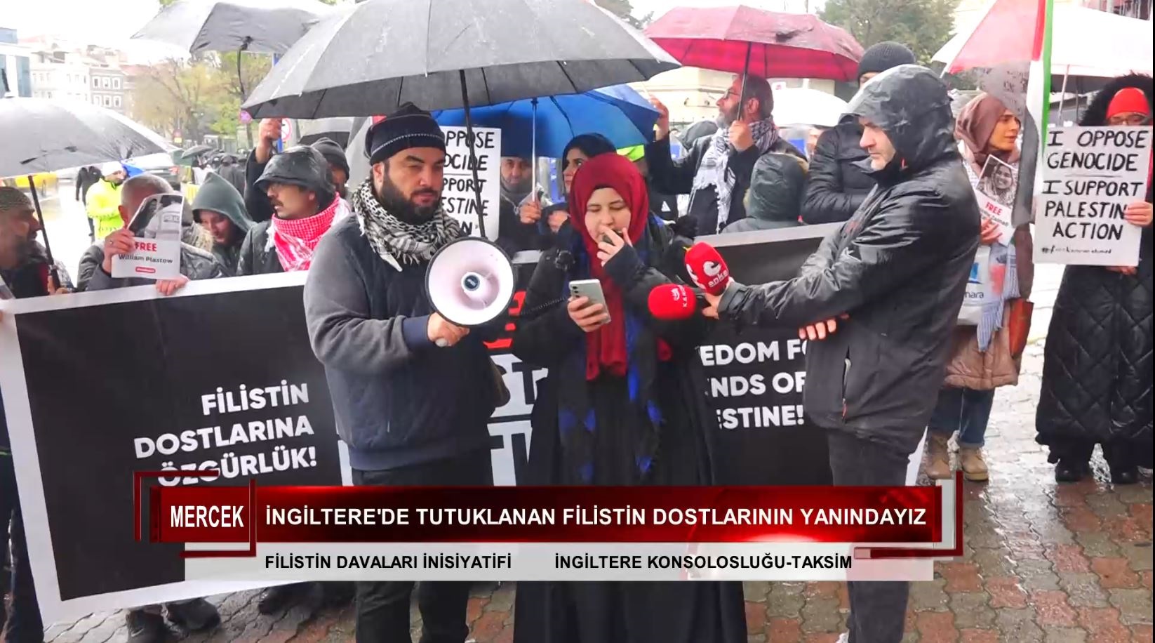 İNGİLTERE'DE TUTUKLANAN FİLİSTİN DOSTLARININ YANINDAYIZ EYLEMİ (28.12.2025)