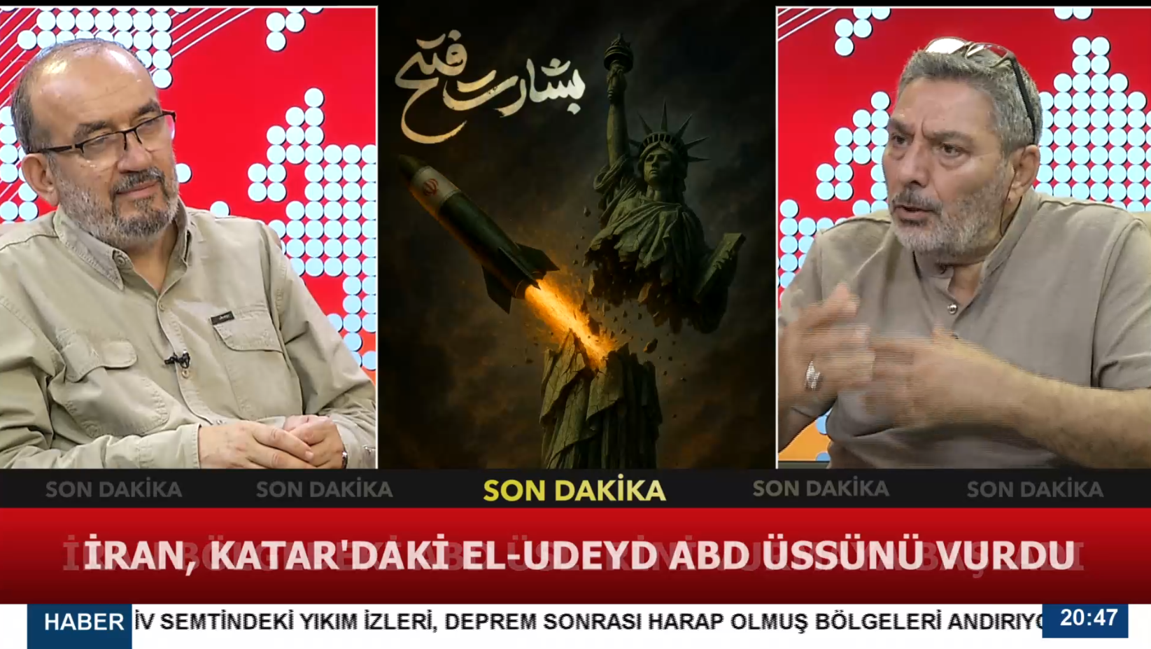 İRAN KATAR'DAKİ EL UBEYD HAVA ÜSSÜNÜ VURDU-1 (23.06.2025)