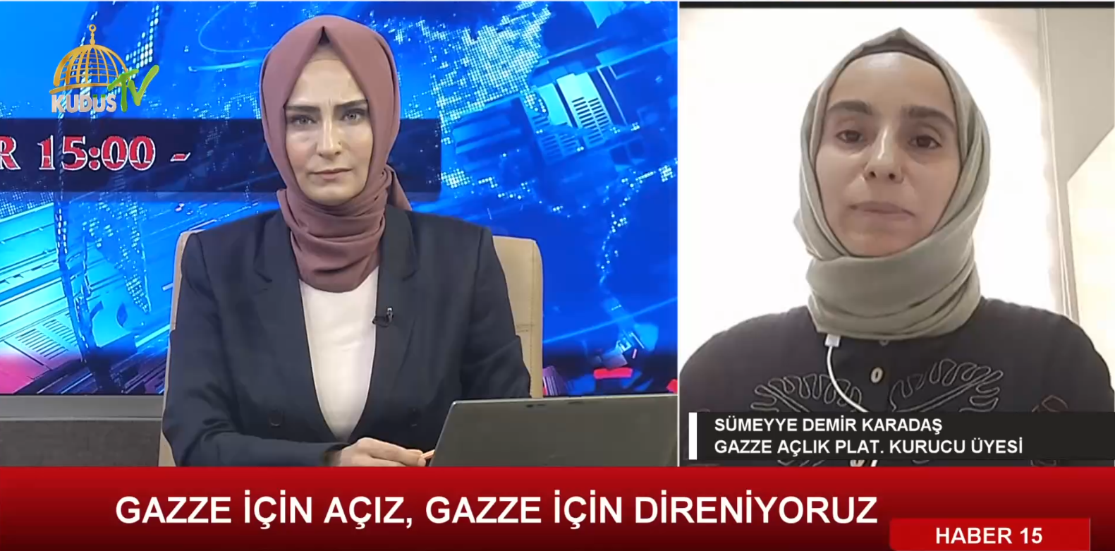 SÜMEYYE DEMİR KARADAŞ (GAZZE AÇLIK PLATFORMU KURUCU ÜYESİ) - 29.08.2025