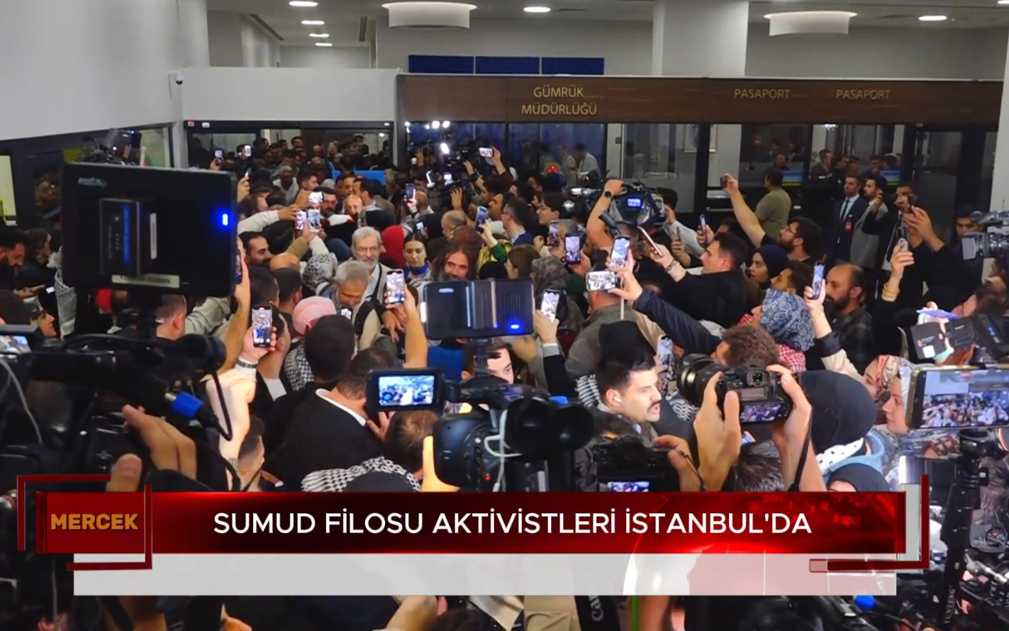 SUMUD FİLOSU AKTİVİSTLERİ İSTANBUL'DA (07.10.2025)