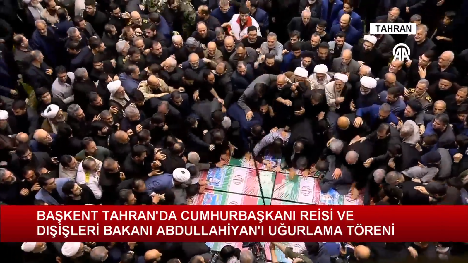 TAHRAN'DA İRAN CUMHURBAKANI İBRAHİM REİSİ VE DIŞİŞLERİ BAKANI ABDULLAHİYAN'I UĞURLAMA TÖRENİ