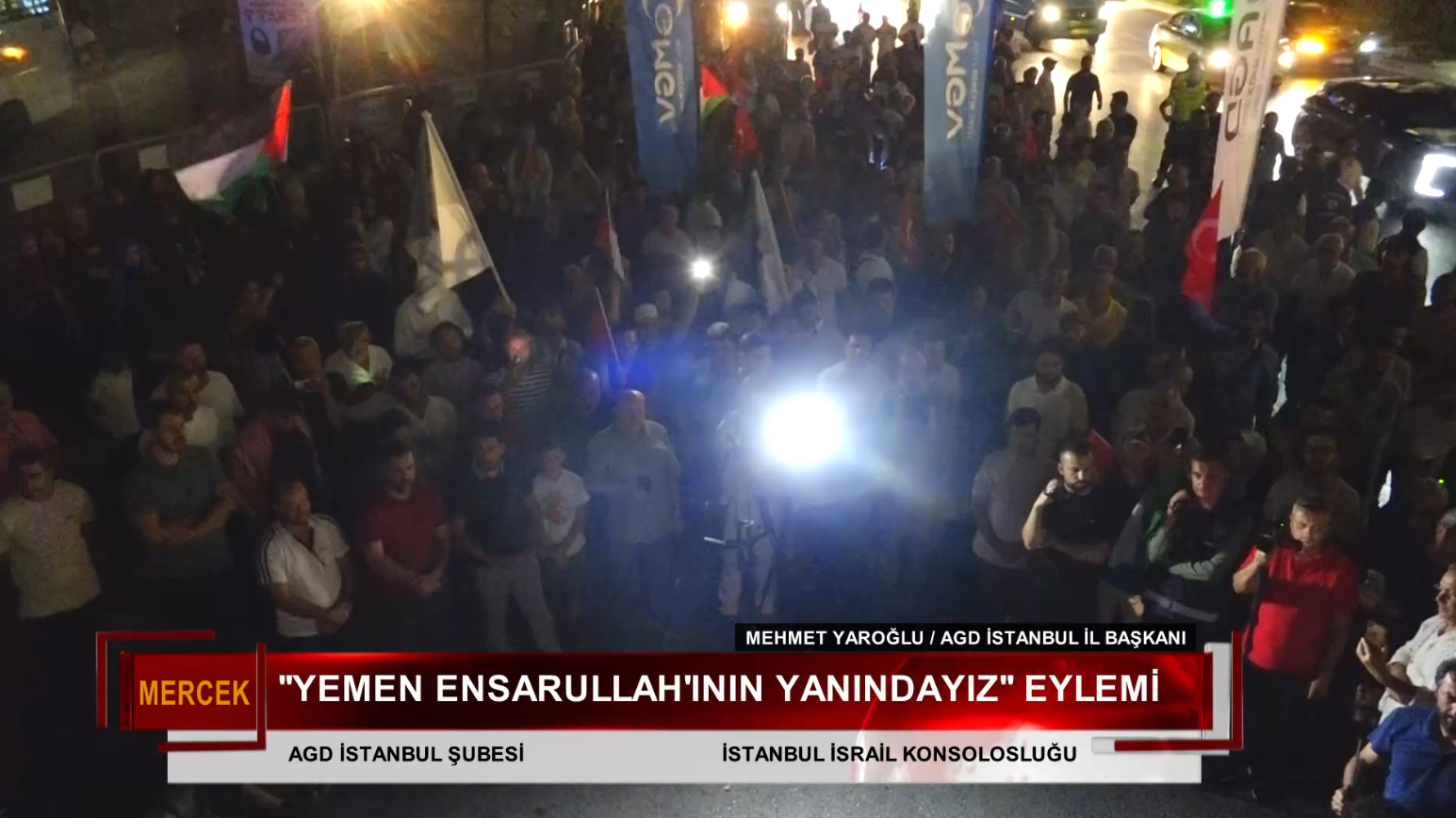 ''YEMEN ENSARULLAH'ININ YANINDAYIZ'' EYLEMİ
