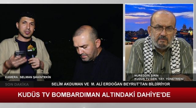 KUDÜS TV EKİBİ SALDIRI ALTINDAKİ DAHİYE'DE-2 (05.10.2024