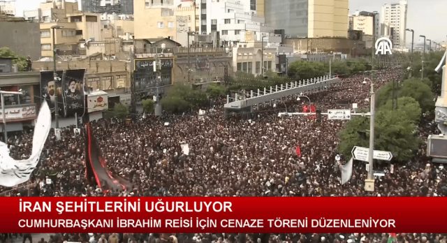 İRAN CUMHURBAŞKANI İBRAHİM REİSİ'NİN CENAZE TÖREN MERASİMİ