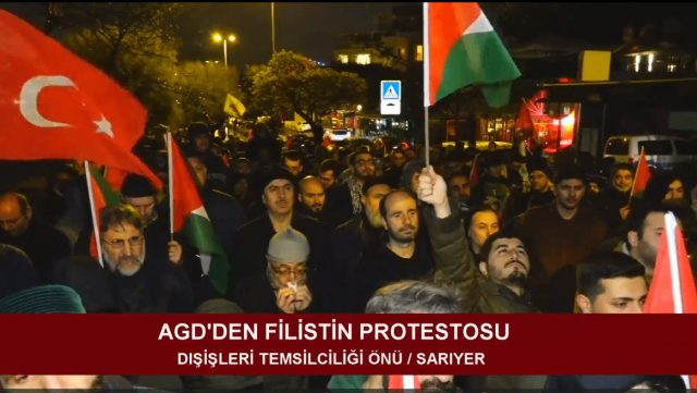 ANADOLU GENÇLİK DERNEĞİ'NDEN FİLİSTİN PROTESTOSU (07.12.2023)