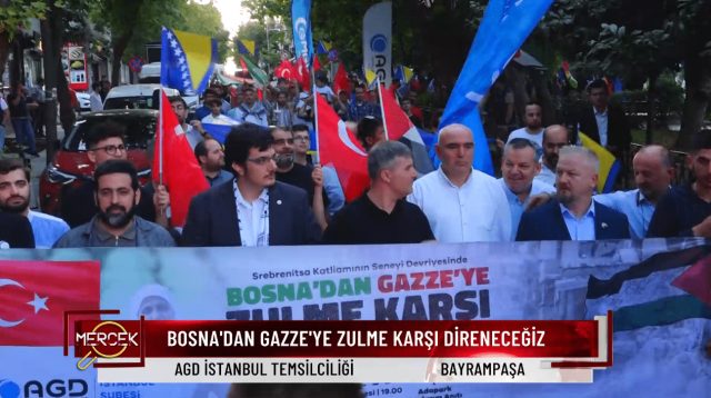 AGD'DEN BOSNA'DAN GAZZE'YE ZULME KARŞI DİRENECEĞİZ EYLEMİ