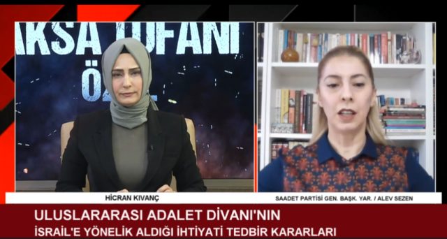 ALEV SEZEN / SAADET PARTİSİ GENEL BAŞKAN YARDIMCISI (29.01.2024)