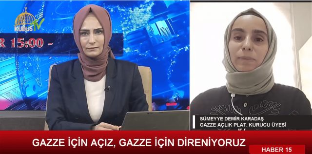 SÜMEYYE DEMİR KARADAŞ (GAZZE AÇLIK PLATFORMU KURUCU ÜYESİ) - 29.08.2025