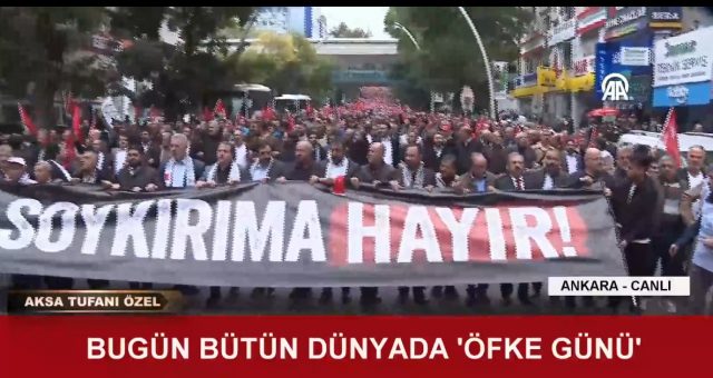 BUGÜN BÜTÜN DÜNYADA 'ÖFKE GÜNÜ' (18.10.2023)