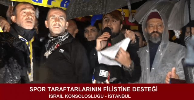 SPOR TARAFTARLARININ FİLİSTİN'E DESTEĞİ - İSRAİL KONSOLOSLUĞU / 18.11.2023