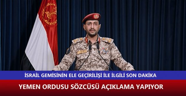 YEMEN SÖZCÜSÜ AÇIKLAMALARDA BULUNUYOR / 19.11.2023