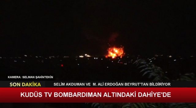 KUDÜS TV EKİBİ SALDIRI ALTINDAKİ DAHİYE'DE-1 (05.10.2024