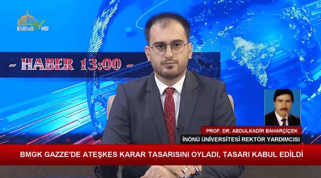 PROF. DR. ABDULKADİR BAHARÇİÇEK (İNÖNÜ ÜNİVERSİTESİ REKTÖR YARDIMCISI)