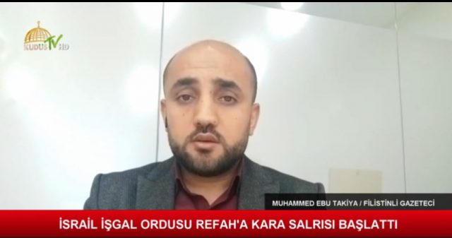MUHAMMED TAKİYYE / FİLİSTİNLİ GAZETECİ (07.05.2024)