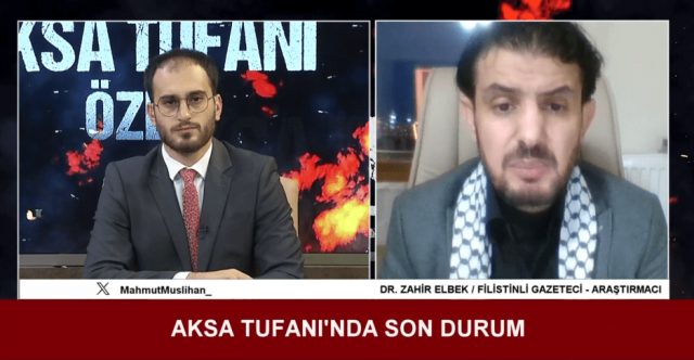 DR. ZAHİR ELBEK / (FİLİSTİNLİ GAZETECİ - ARAŞTIRMACI) 28.11.2023