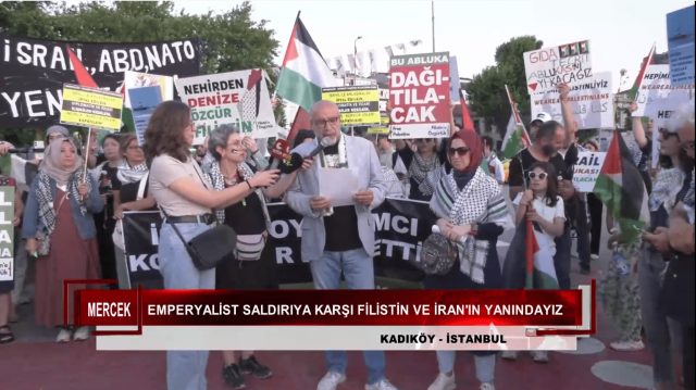 EMPERYALİST SALDIRIYA KARŞI FİLİSTİN VE İRAN'IN YANINDAYIZ EYLEMİ (15.06.2025)